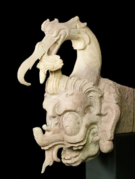 Copan Waterbird Fish Headdress after