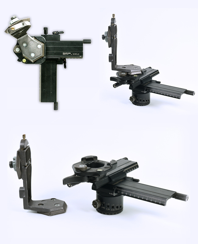 Bogen-3288-Manfrotto-340-L-shaped-bracket-on-Manfrotto-303PLUS-Geared-Panoramic-head-kit-Westcott