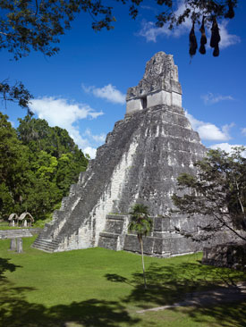 Tikal Temple I Color