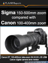 Sigma 150-500mm zoom compared with Canon 100-400mm zoom. Canon EF 100-400mm tele-zoom f/4.5-5.6 L IS USM, Canon digital camera lens review