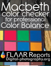 Macbeth Color checker for professional Color balance